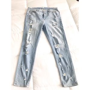 Good American Good Legs Destructed Denim